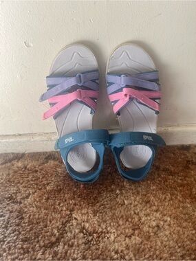 Teva Kids Teal, Pink & Lavender Adjustable Sport Sandals